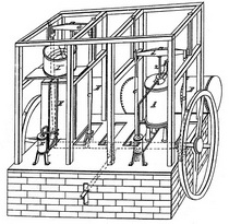 Схематичное изображение охлаждающей машины Горри
